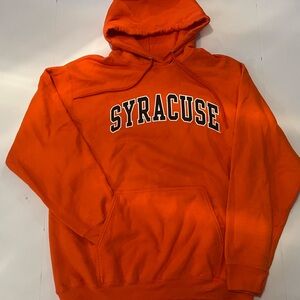 Syracuse University Hoodie Orange Pullover Sweatshirt Camp David Size L